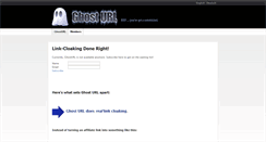 Desktop Screenshot of ghosturl.com