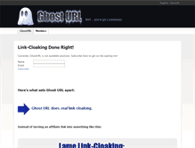 Tablet Screenshot of ghosturl.com